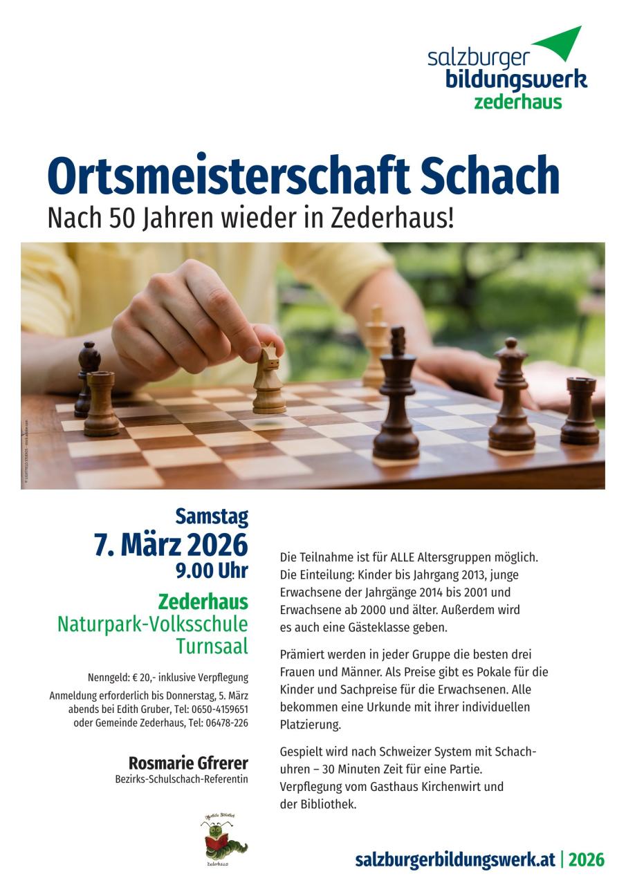 Ortsmeisterschaft Schach
