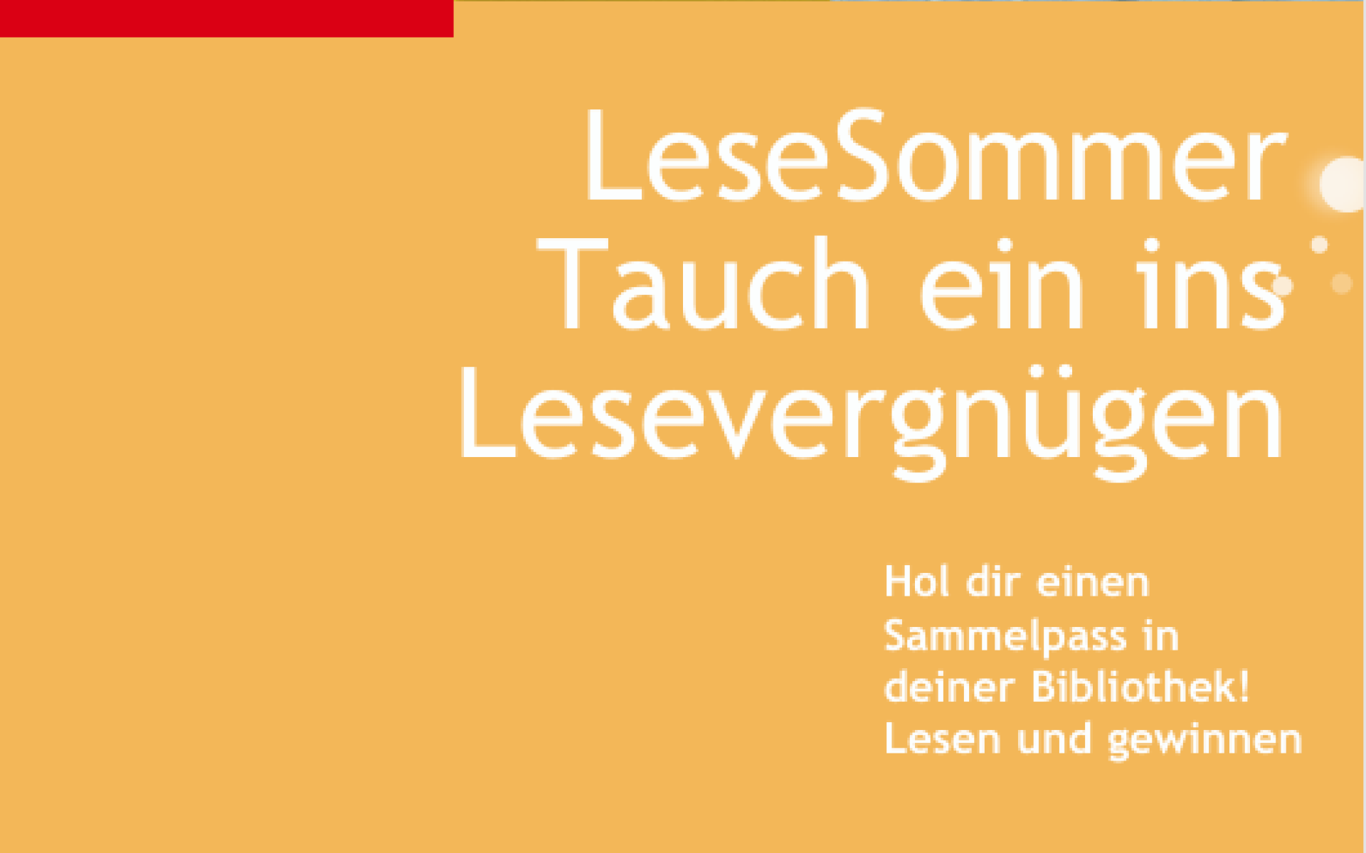 Mach mit beim Lesesommer